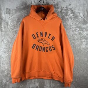Nike NFL Denver Broncos Pullover Hoodie Logo Mens Size Large Utility Sporty